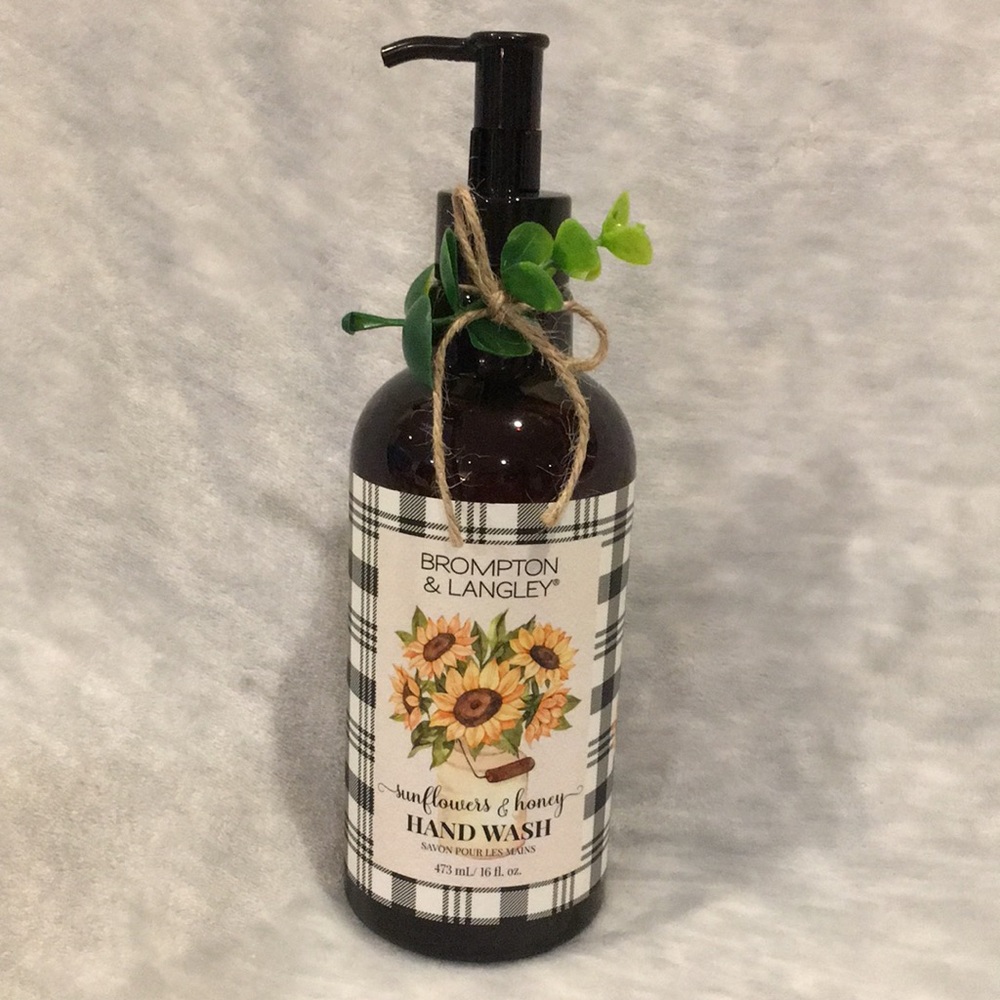 Scented Sunflowers & Honey Country Hand Wash by Brompton & Langley NWT 16 oz